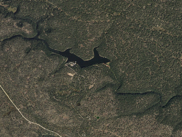 Aerial image of Spillway Group Campground