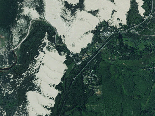 Aerial image of Spinreel Campground