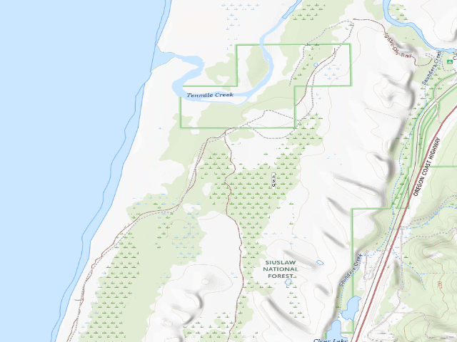 USGS topographic map of Spinreel Sand Camping site 63