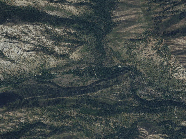 Aerial image of Split Creek Camping