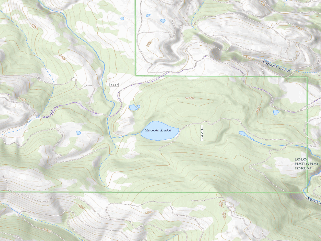 USGS topographic map of Spook Lake 04