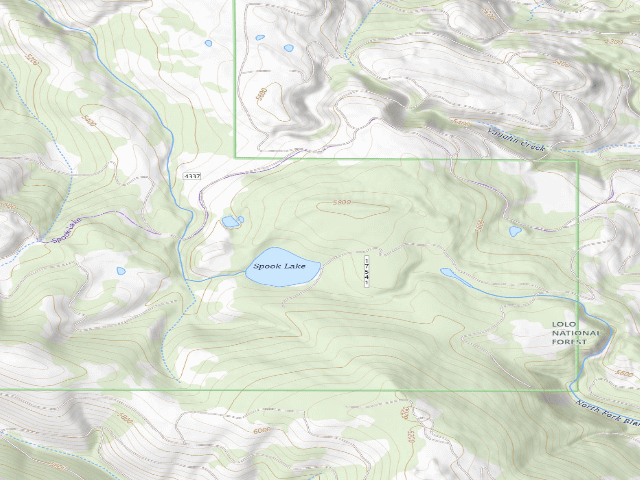 USGS topographic map of Spook Lake 05
