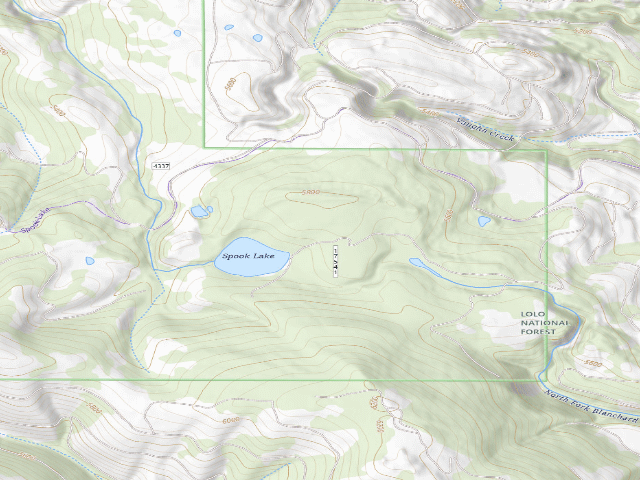 USGS topographic map of Spook Lake 06