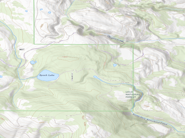 USGS topographic map of Spook Lake 07