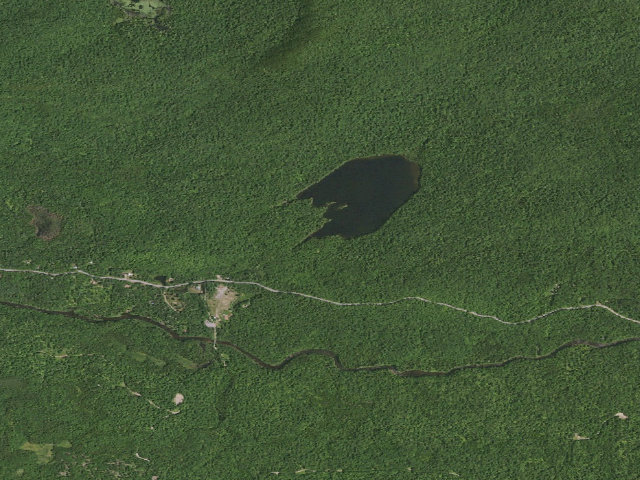 Aerial image of Sprague Pond Designated Tent Site #1 [DEC #11289] (Blue Ridge Wilderness)