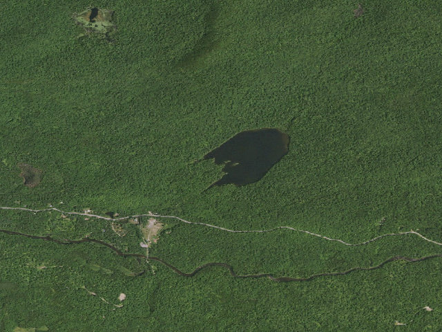 Aerial image of Sprague Pond Designated Tent Site #2 [DEC #11288] (Blue Ridge Wilderness)