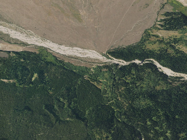 Aerial image of Spread Creek Dispersed Camping Area