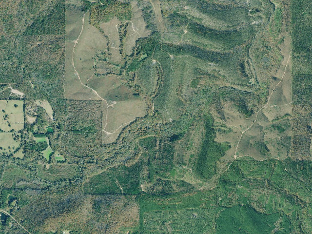 Aerial image of Sprewell Bluff WMA - Devil's Backbone Campground