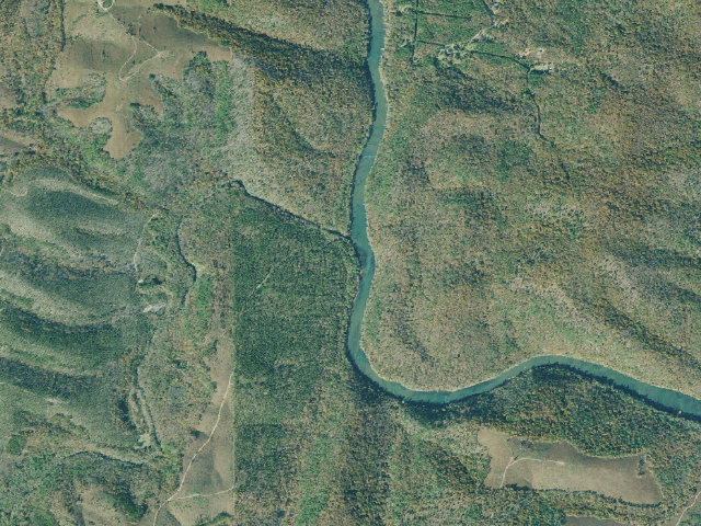 Aerial image of Sprewell Bluff WMA - Pigeon Creek Campground