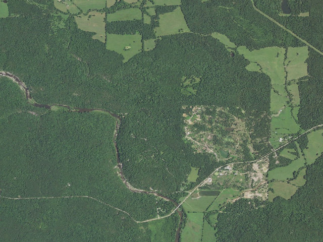 Aerial image of Spring Branch Overflow Campground