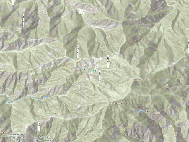 USGS topographic map of Spring Camp