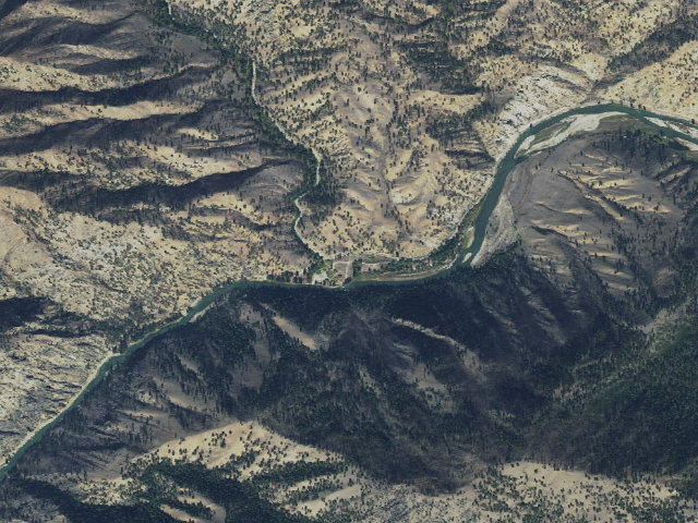Aerial image of Spring Creek Campground