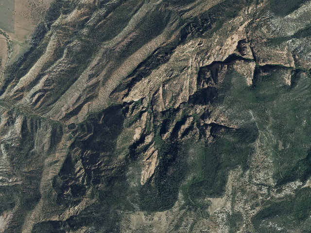 Aerial image of Spring Creek Canyon