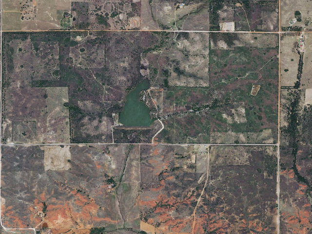 Aerial image of Spring Creek Eastside Camp Area