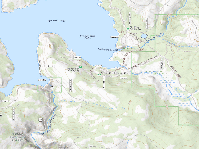 USGS topographic map of Spring Creek Family Cg.