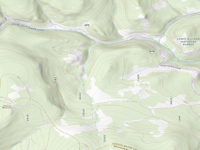 USGS topographic map of Spring Creek Rd 274-19