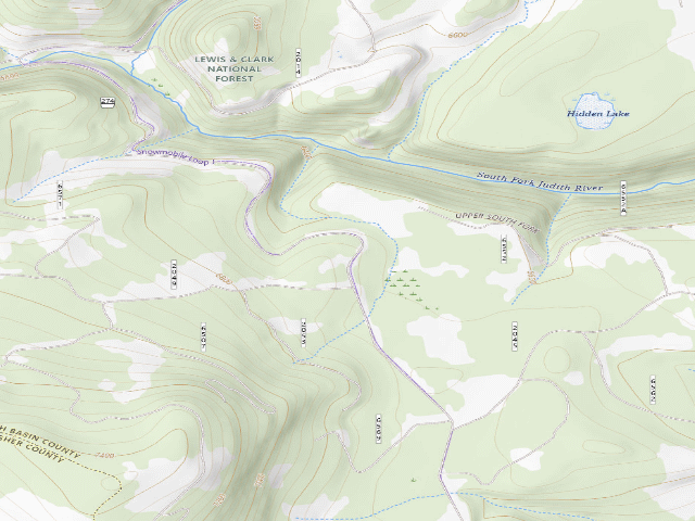 USGS topographic map of Spring Creek Rd 274-20