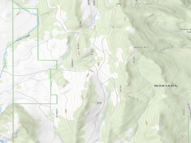 USGS topographic map of Spring Creek Rd 274-5