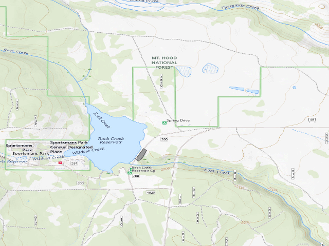 USGS topographic map of Spring Drive Rv
