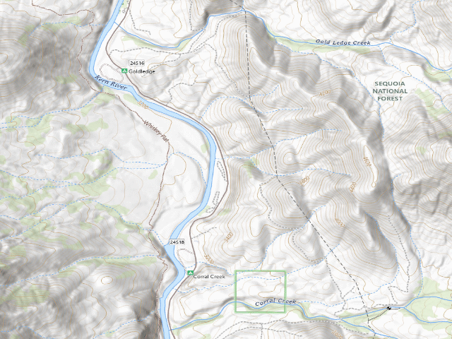 USGS topographic map of Spring Hill North Dispersed Camping