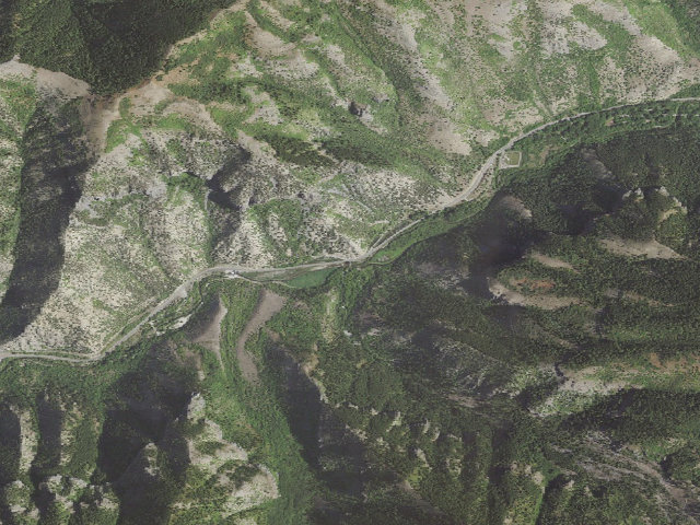 Aerial image of Spring Hollow Campground