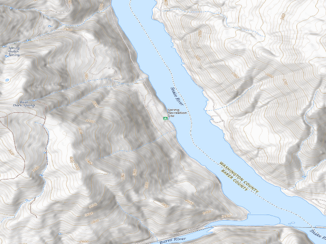 USGS topographic map of Spring Recreation Site