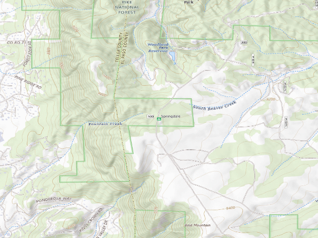USGS topographic map of Springdale