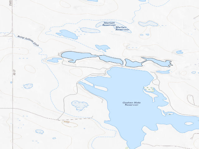 USGS topographic map of Springer/Bump Sullivan WHMA Campground