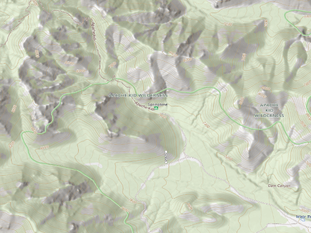 USGS topographic map of Springtime Campground