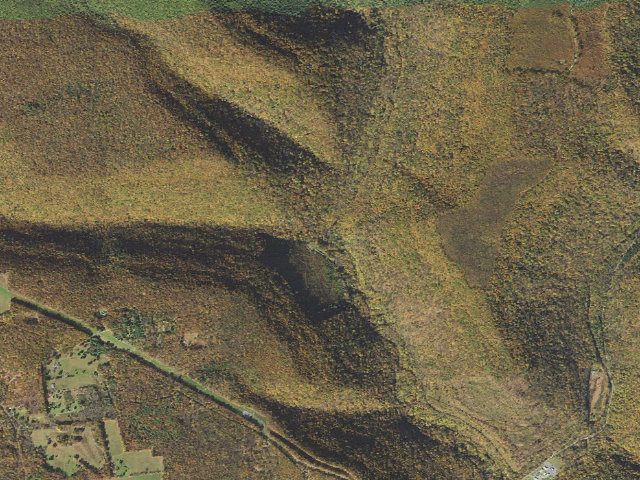 Aerial image of Sproul State Forest roadside campsite 020 Mudlick (LHBYWC Mudlick Campsite #20)