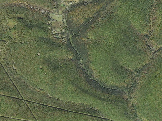 Aerial image of Sproul State Forest roadside campsite CR011