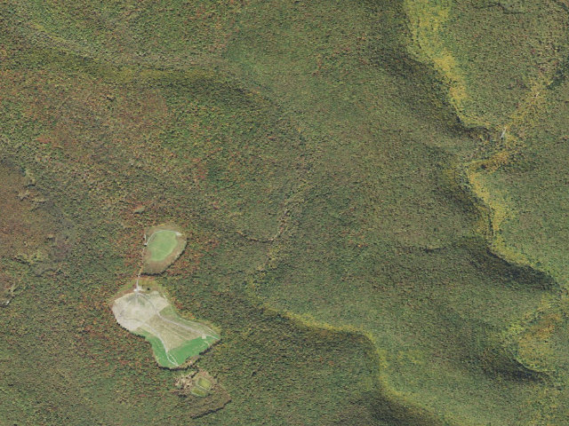 Aerial image of Sproul State Forest roadside campsite CR014