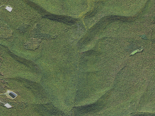 Aerial image of Sproul State Forest roadside campsite HY018