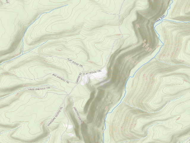USGS topographic map of Sproul State Forest roadside campsite HY039