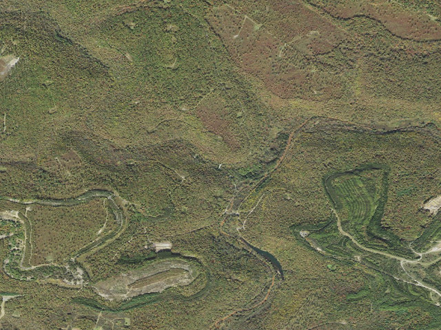 Aerial image of Sproul State Forest roadside campsite SS002