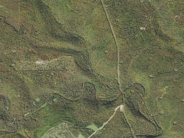 Aerial image of Sproul State Forest roadside campsite SS004