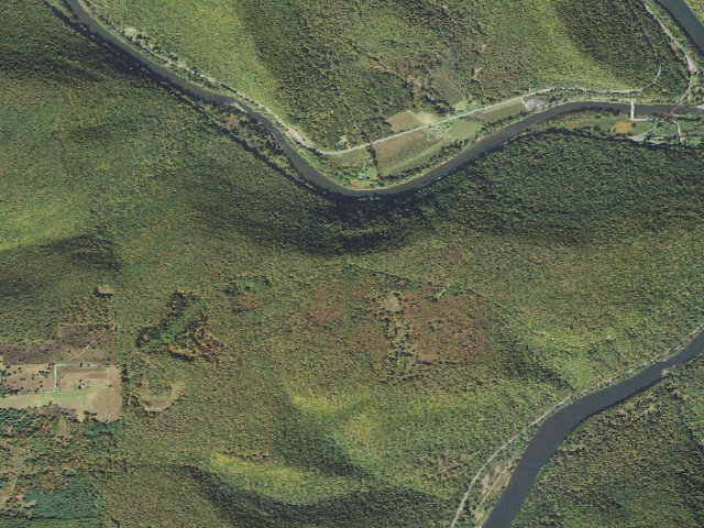 Aerial image of Sproul State Forest roadside campsite SS008