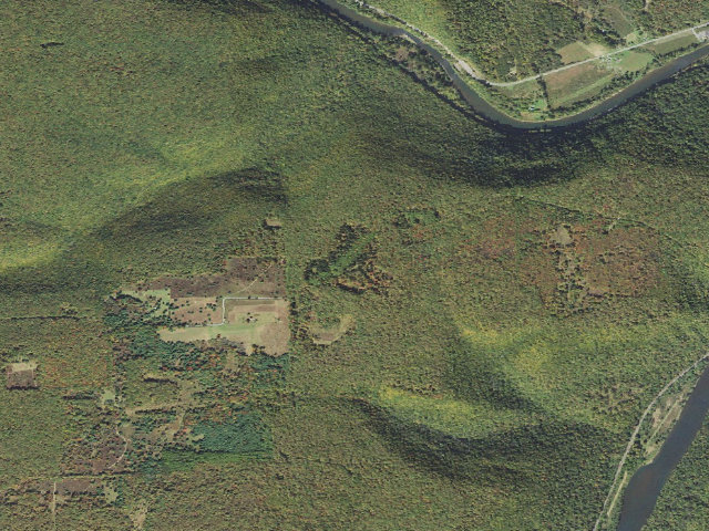 Aerial image of Sproul State Forest roadside campsite SS009