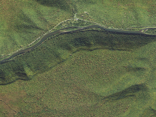 Aerial image of Sproul State Forest roadside campsite SS011