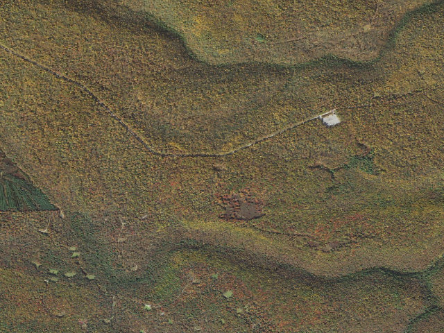 Aerial image of Sproul State Forest roadside campsite SS024