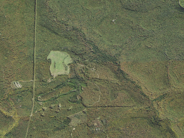Aerial image of Sproul State Forest roadside campsite WS011