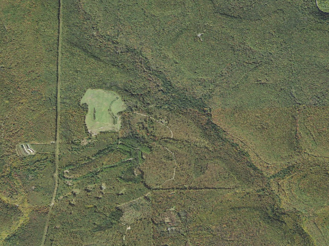 Aerial image of Sproul State Forest roadside campsite WS012