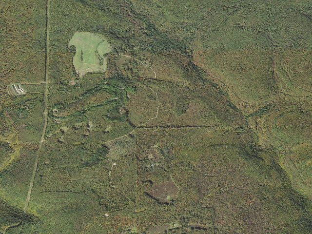 Aerial image of Sproul State Forest roadside campsite WS013