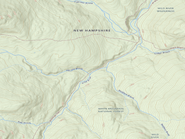 USGS topographic map of Spruce Brook Tent Site