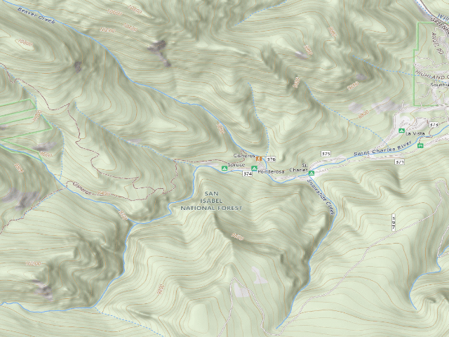 USGS topographic map of Spruce