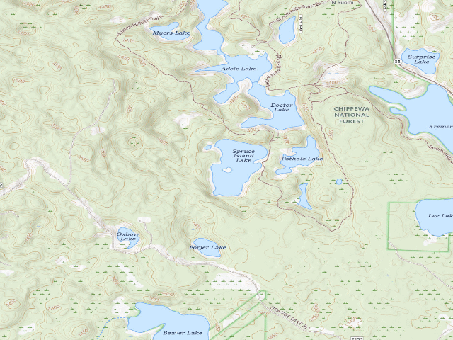 USGS topographic map of Spruce Island (West M4A)