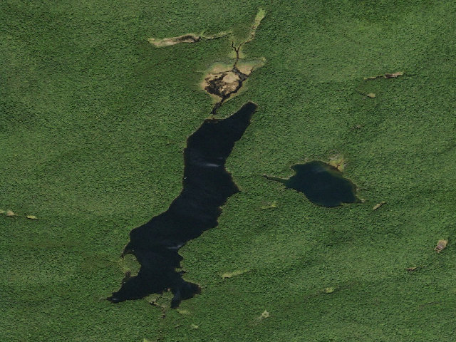 Aerial image of Spruce Lake Tentsite (West Canada Lake Wilderness)