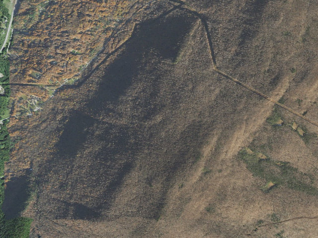 Aerial image of Spruce Peak Shelter