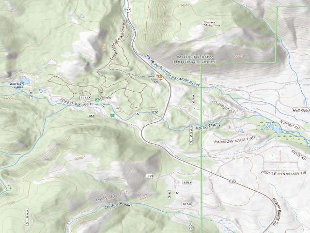 USGS topographic map of Spruce