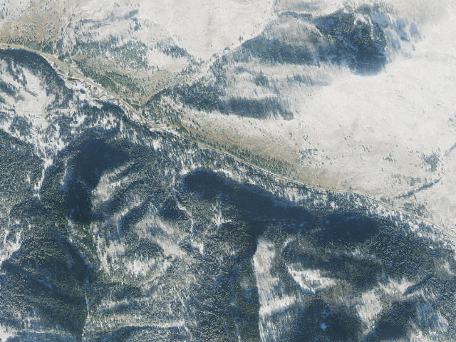 Aerial image of Spruces Campground
